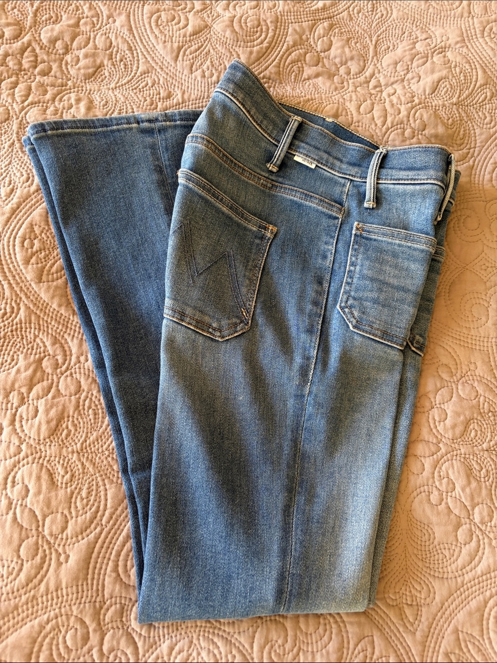 MOTHER Women's Straight Leg Jeans - Light Blue Denim, 24